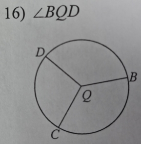 ∠ BQD
B