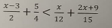  (x-3)/2 + 5/4 