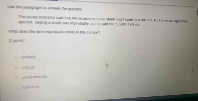 Lise the paragraph to answer the question. The scuba instructor said ...