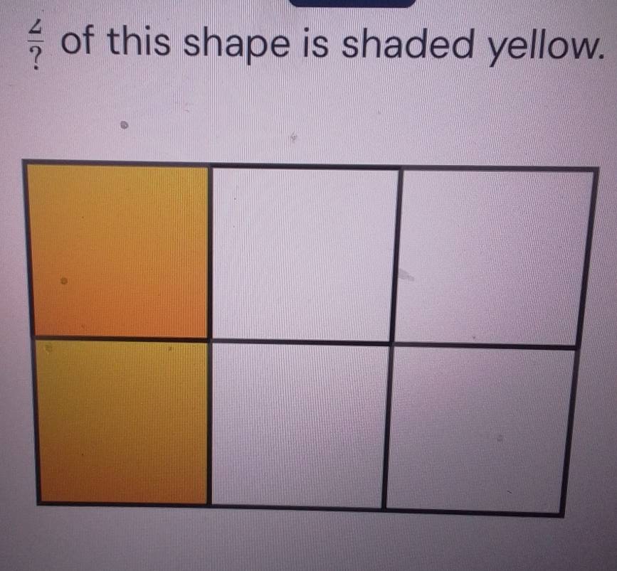  ∠ /?  of this shape is shaded yellow.