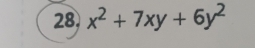 x^2+7xy+6y^2