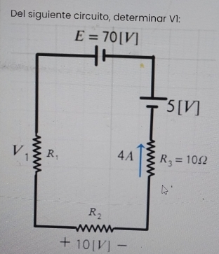 Del siguiente circuito, determinar V1:
+1 011 J -