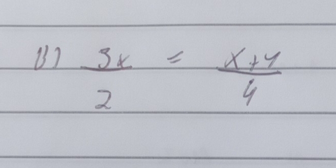  3x/2 = (x+4)/4 