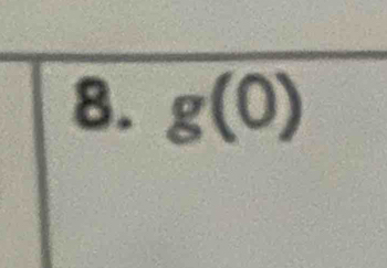 g(0)