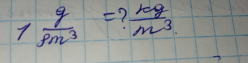 1 q/pm^3 =? kg/m^3 