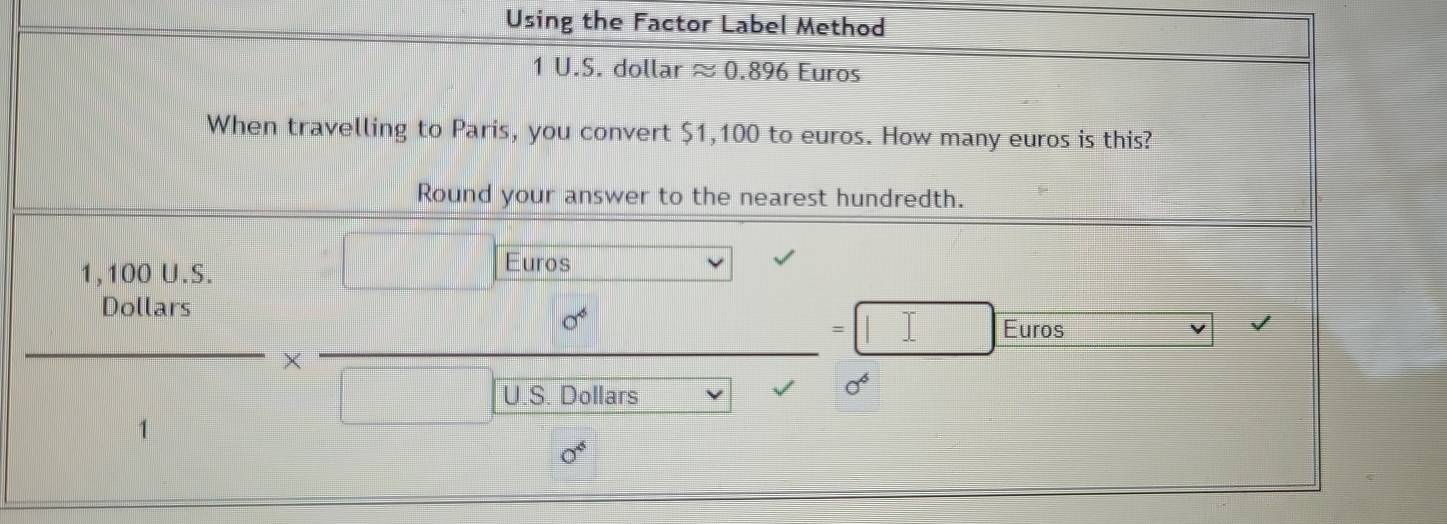 Using the Factor Label Method