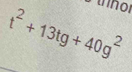 Punor
t^2+13tg+40g^2