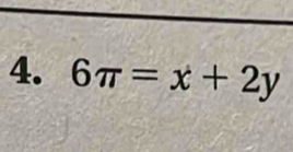 6π =x+2y