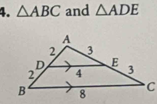 △ ABC and △ ADE