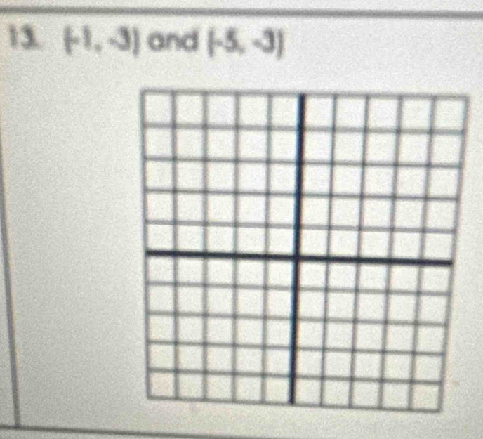 (-1,-3) and (-5,-3)