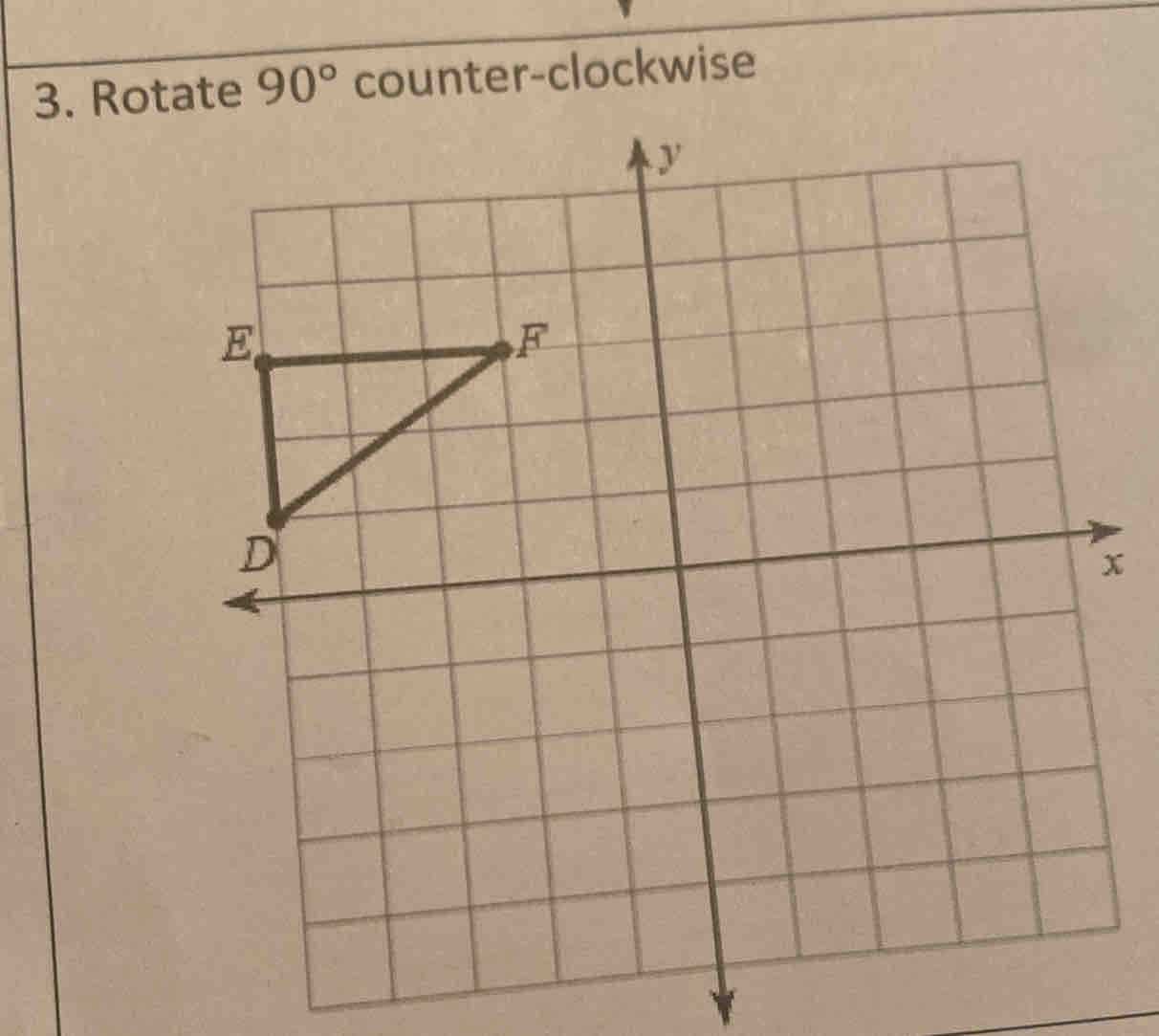 Rotate 90° counter-clockwise
x