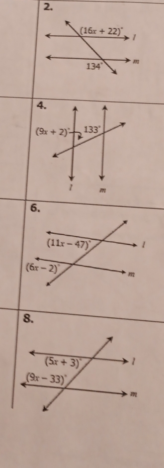 133°
(9x+2)^circ  B
1 m
6.
8.
