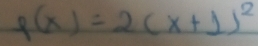 f(x)=2(x+1)^2