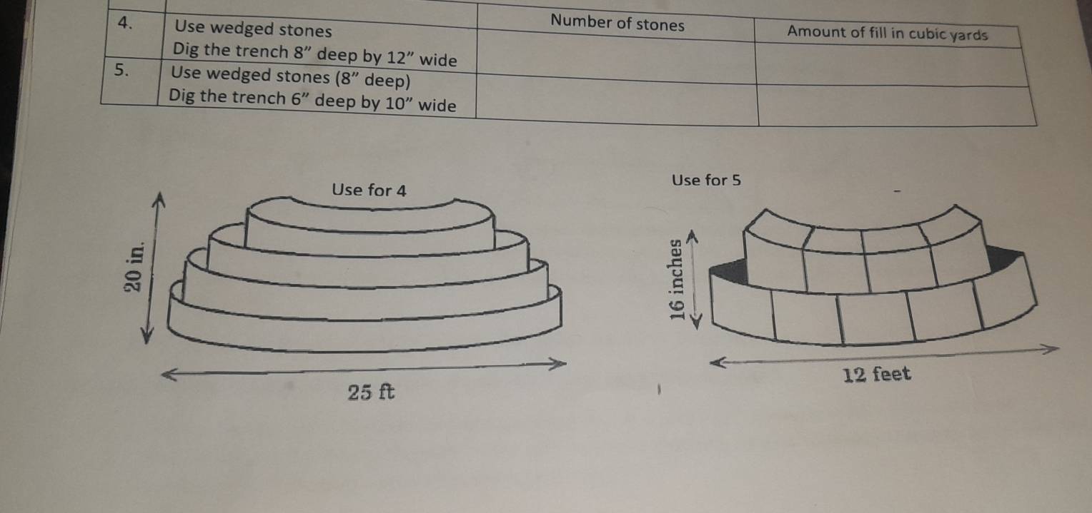 Use for 5
A
12 feet