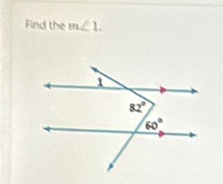 Find the m∠ 1.