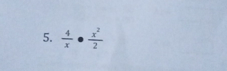  4/x ·  x^2/2 