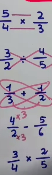  5/4 _ *  2/3 
 3/2 /  4/5 
 1/3 + 1/2 
frac 4^(x3)2* 3-frac 53- 5/6 
 3/4 *  2/5 