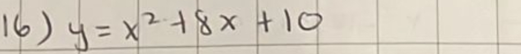 y=x^2+8x+10