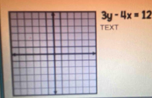 3y-4x=12
EXT