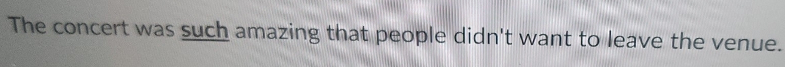 The concert was such amazing that people didn't want to leave the venue.