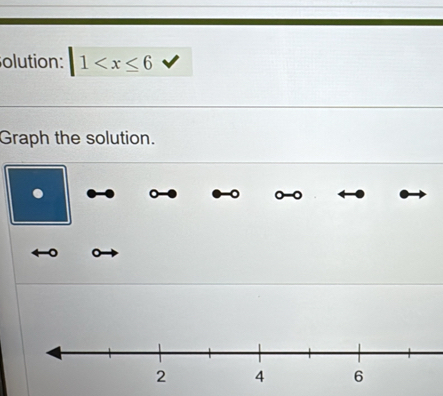 olution: |1
Graph the solution. 
.