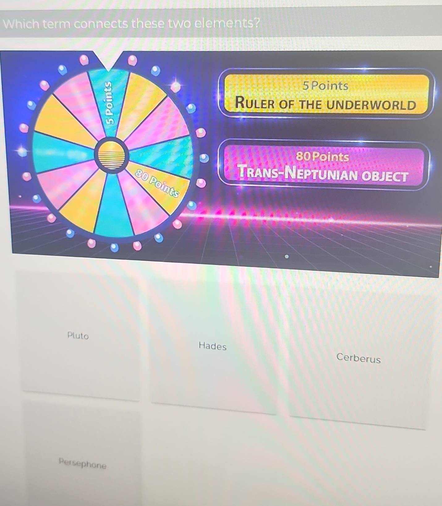 Solved: Which term connects these two elements? 5 Points Ruler of the ...
