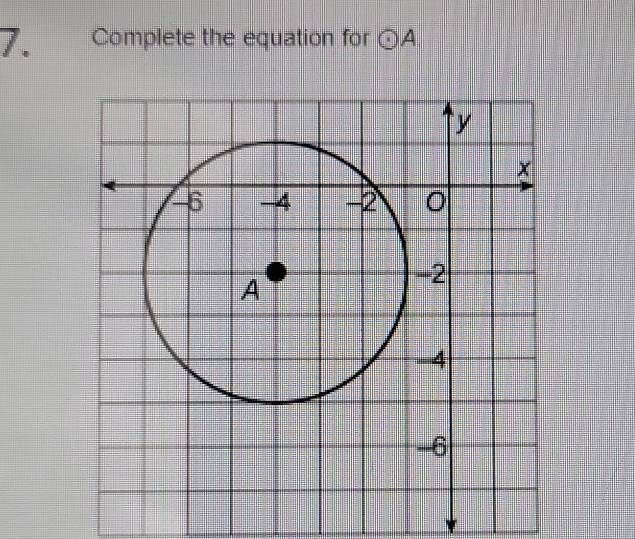 Complete the equation for odot A