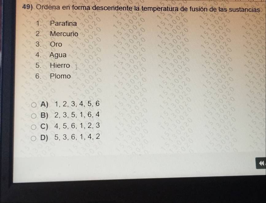 Resuelto:Ordena en forma descendente la temperatura de fusión de las ...
