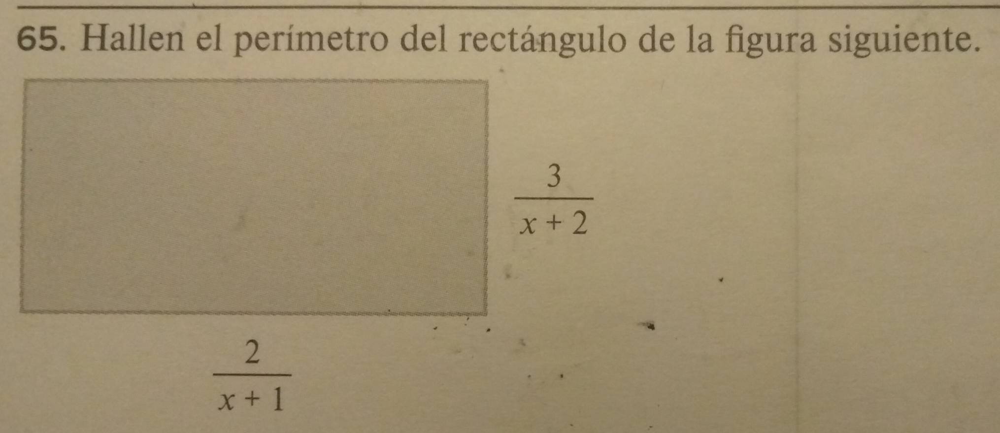 Hallen el perímetro del rectángulo de la figura siguiente.