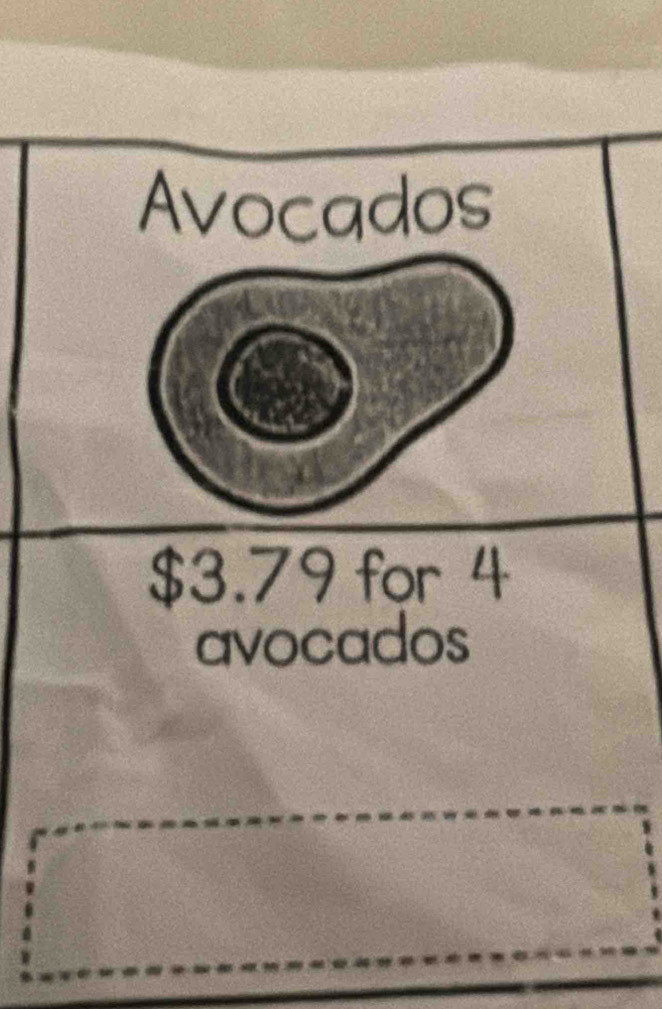 Avocados
$3.79 for 4
avocados