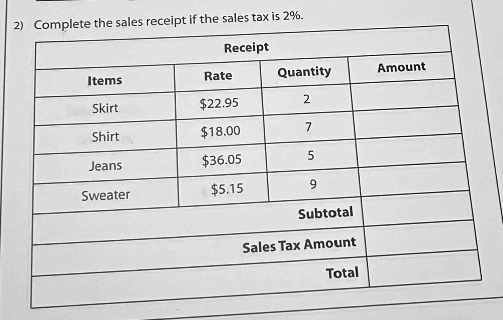 2t if the sales tax is 2%.