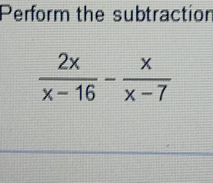 Perform the subtraction