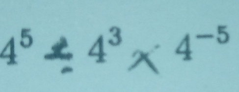 4^5/ 4^3 x^(4^-5)