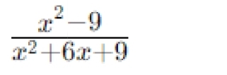  (x^2-9)/x^2+6x+9 