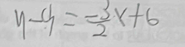 y-9= (-3)/2 x+6