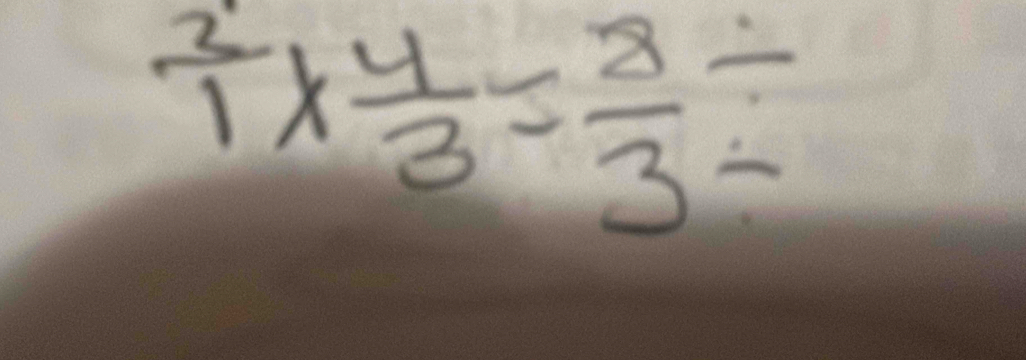  2/1 *  4/3 = 8/3 frac 