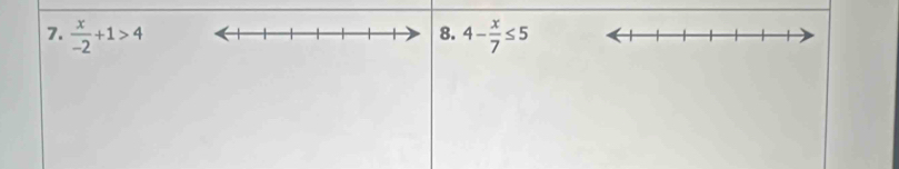  x/-2 +1>4 4- x/7 ≤ 5