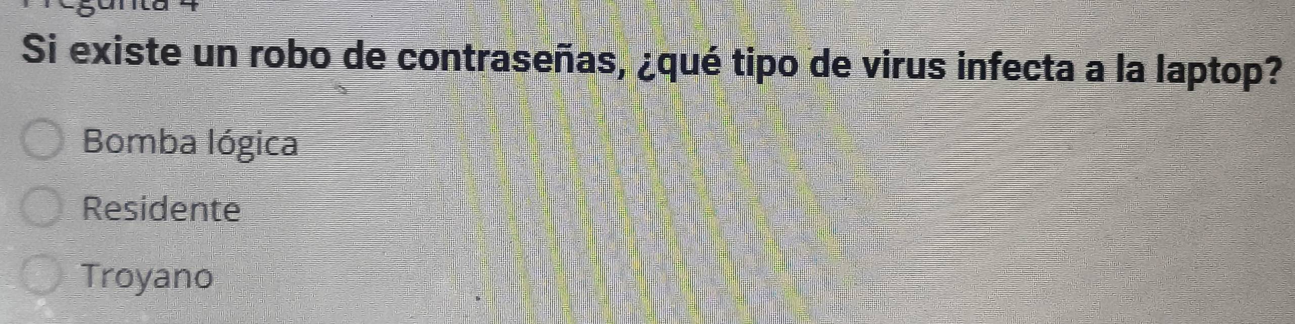 Resuelto:Si existe un robo de contraseñas, ¿qué tipo de virus infecta a ...
