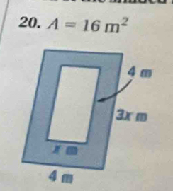 A=16m^2