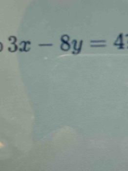 3x-8y=4