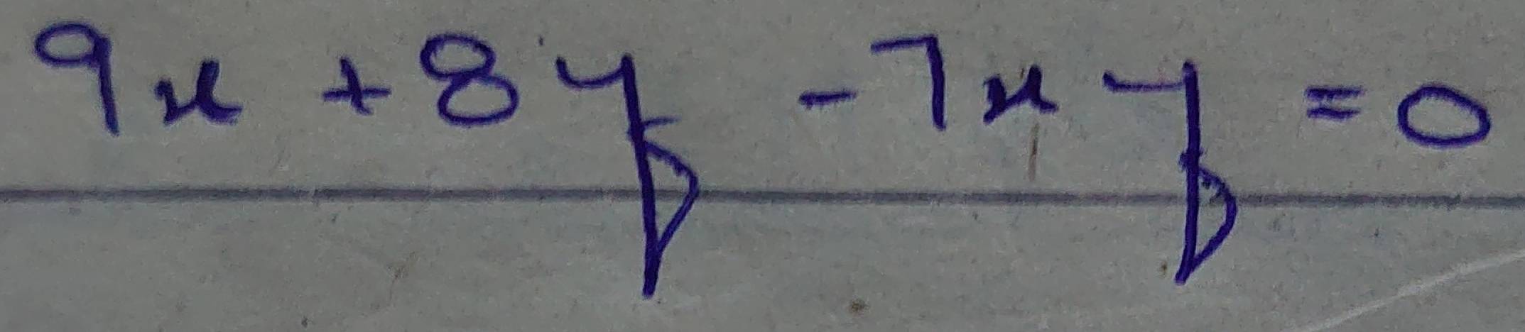 9x+8y-7x-p=0