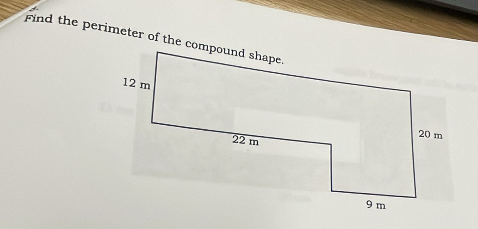 Find the perimeter of the compound shape.