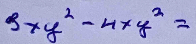 3xy^2-4xy^2=