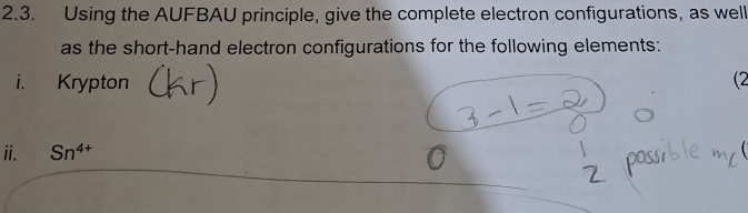 Solved: Using the AUFBAU principle, give the complete electron ...