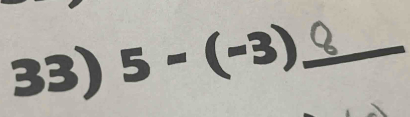 5-(-3) _