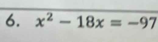 x^2-18x=-97