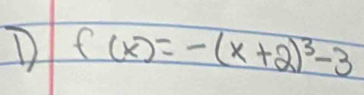 f(x)=-(x+2)^3-3