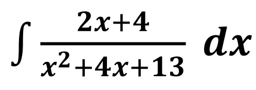 ∈t  (2x+4)/x^2+4x+13 dx