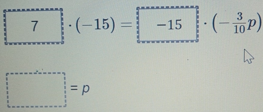 □ ·  frac 3(π)^(frac π)27∈tlimits _ π /2 ^ π /2 · (-15)=frac  5/6  π /8 -15∈tlimits _ π /8 ^ π /2 · (- 3/10 p)
□ =p