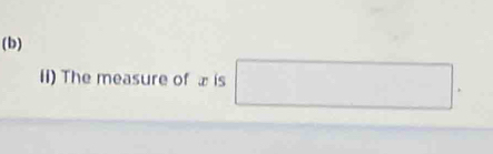 II) The measure of £ is